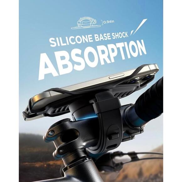 NWT JOYROOM Bicycle 7 in Phone Mount Holder Handlebar iPhone 15/16 Pro Max - Picture 4 of 9